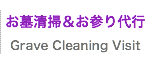 お墓参り代行、お参り代行